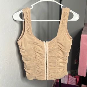 Mesh corset style top